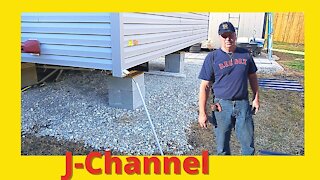 Mobile Home Skirting J Channel Installation