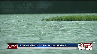 Authorities credit little boy for saving two-year-old from drowning