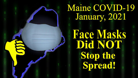 Face Masks Did NOT Stop Spread of COVID-19 in Maine During Surge of Dec. 2020 - Jan. 2021