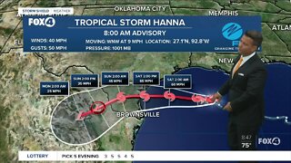 Tropical Storm Hanna Forecast To Strengthen