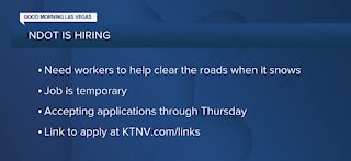 NDOT is hiring for the winter
