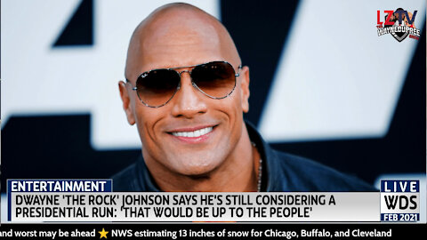 Dwayne 'The Rock' Johnson says he's considering a Presidential Run: 'That Would Be Up To The People'