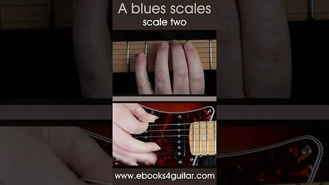 The A minor pentatonic blues scales, guitar practice short 2