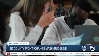 San Diego County won't change mask guidance amid delta variant