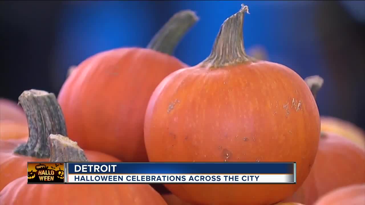 Halloween celebrations across the city of Detroit