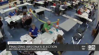 Finalizing Arizona's election: Next steps as counties approve vote counts