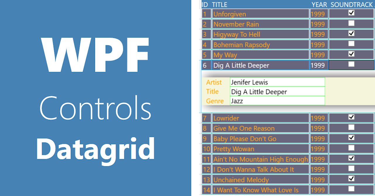 Wpf Controls Datagrid Search Filter Rows Filtering Datagrid Data Part