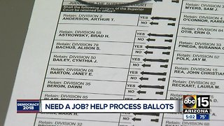 Maricopa County Recorder's office hiring to help process remaining ballots