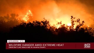 Wildfire danger amid extreme heat