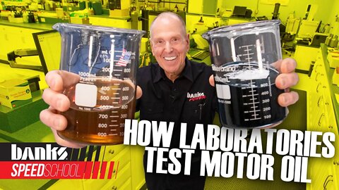How laboratories test motor oil | Banks Speed School Ep 3