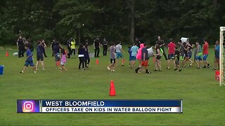 West Bloomfield police host water balloon fight for kids