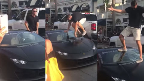 Florida Man Breaks His Lamborghini's Windshield While Showing It Off