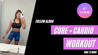 ✨ CORE + CARDIO ✨ follow along workout