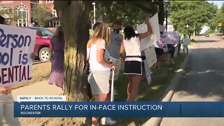 Parents rally for in-person instruction