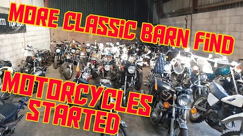 Classic Motorcycles Barn Find Will they start & run?