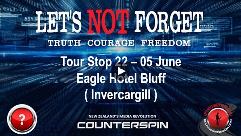Let's Not Forget Tour Stop 22 - The Eagle- Bluff / Invercargill - 05 June 2022