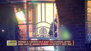 Young woman, one-month-old baby shot on Detroit's west side