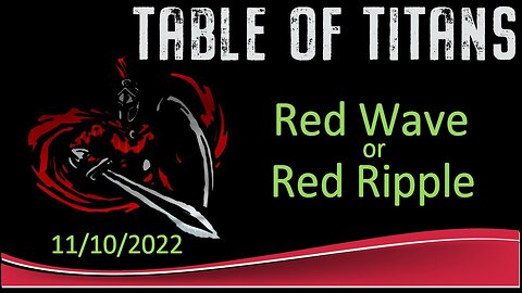 #TableofTitans Wave or Red Ripple