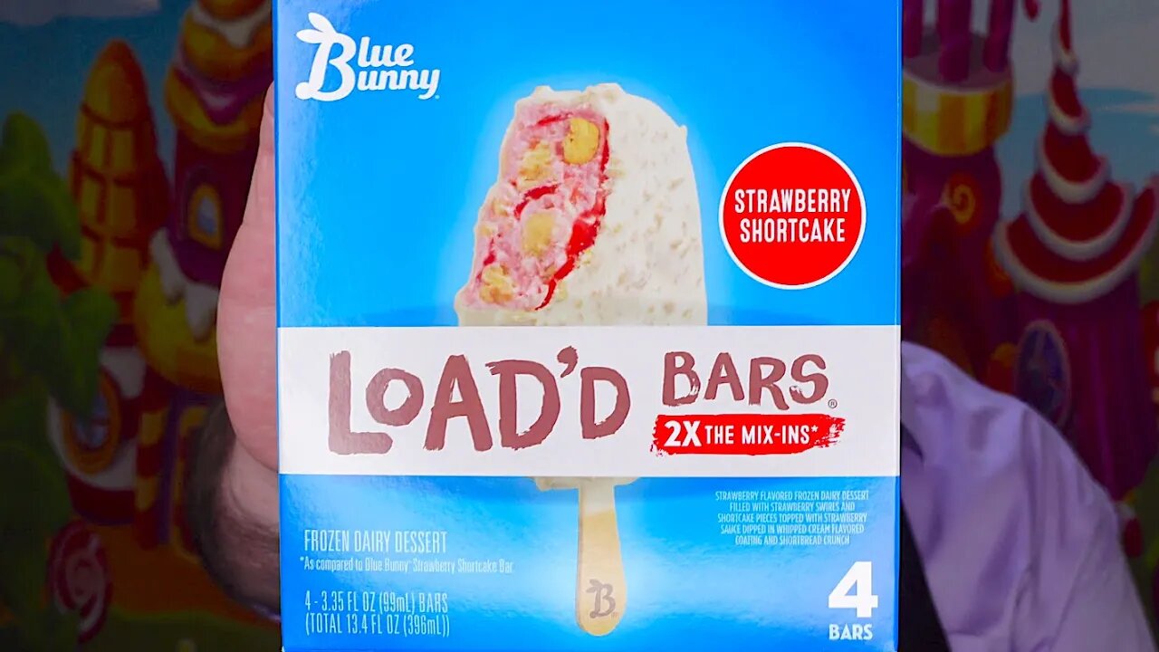 Blue Bunny Strawberry Shortcake Loadd Bars Review 