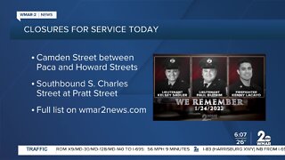 Funeral service traffic closures
