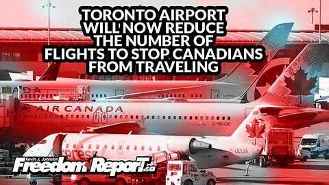 TORONTO AIRPORT WILL LIMIT THE NUMBER OF PLANES ARRIVING AND LEAVING TO STOP TRAVEL