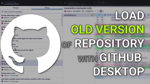 How to load an older version of a Github repository
