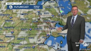A drier day Monday