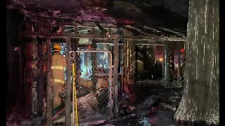 Kern County Fire Department crews battle blaze in Oildale