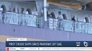 First cruise ship sets sail