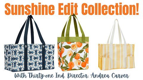The NEW Small Utility Tote from Thirty-One and Andrea Carver