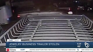 Jewelry business trailer stolen
