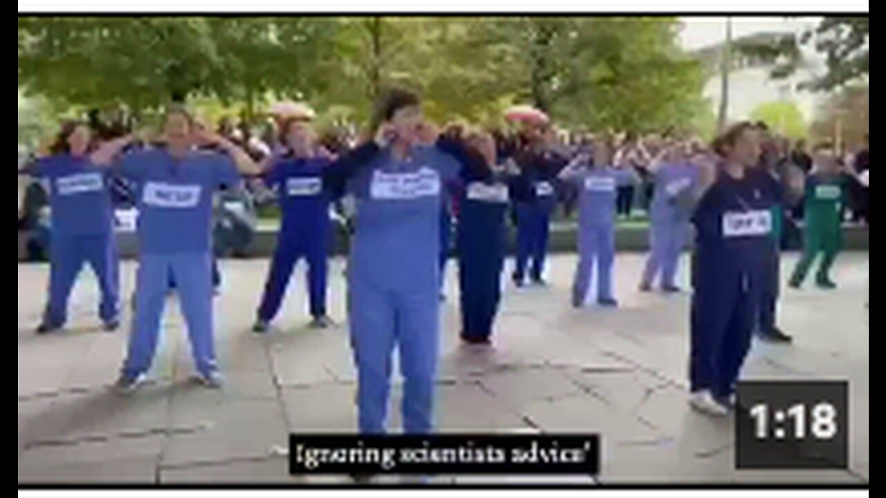 Next level retard climate change TikTok dancing nurses, also known as ...