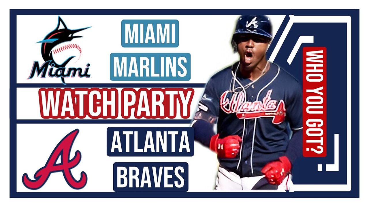 Miami Marlins vs Atlanta Braves GAME 3 Live Stream Watch Party Join The Excitement