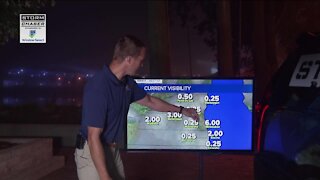 Warm and humid Friday with morning fog