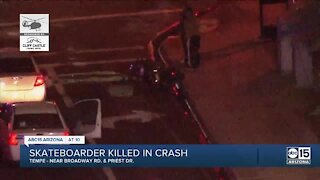 Skateboarder dies after being hit by motorcyclist in Tempe