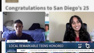 San Diego honors 'remarkable' teens