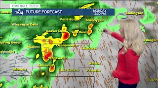 Strong to severe storms possible Monday