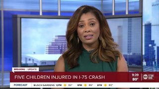 5 kids, 1 adult seriously injured after crashing into impaired driver's SUV stopped on I-75: FHP