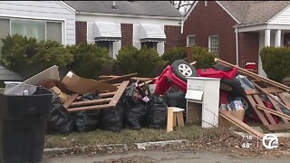Detroit neighbors complain of continuous trash heaps on streets, lack of enforcement
