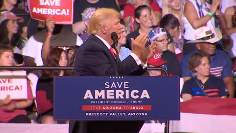 President Donald Trump Praises Arizona Sen. Wendy Rogers at Prescott Valley Rally