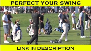 Tiger Woods & Rory Mcilroy - Driving Range Swing Practice
