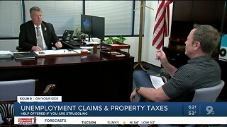 Delaying property taxes and help with unemployment claims