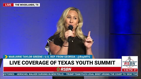 Replay: Texas Youth Summit with Speaker: Marjorie Taylor Greene 9/16/22