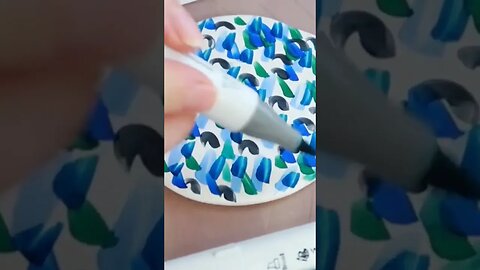 WATERCOLOR ALCOHOL MARKER TECHNIQUE #polymerclay #polymer