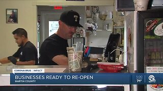Treasure Coast businesses anticipate reopening Monday