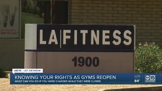 Knowing your rights as gyms reopen