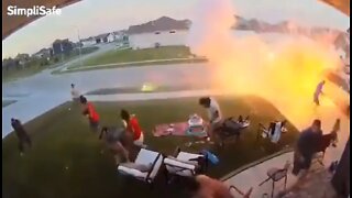 Fireworks Explosion Outside Private Home