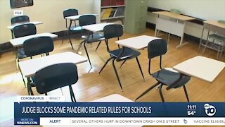 Judge overturning pandemic-related school rules