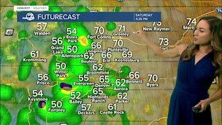 Cooler, with showers this weekend in Denver
