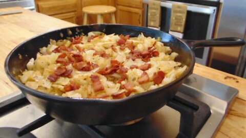 Bacon Fried Cabbage (Quick Version - Recipe Only) The Hillbilly Kitchen